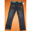 Spodnie jeansowe z paskiem <br />CZARNE <BR /> Rozmiary od 122 do 152